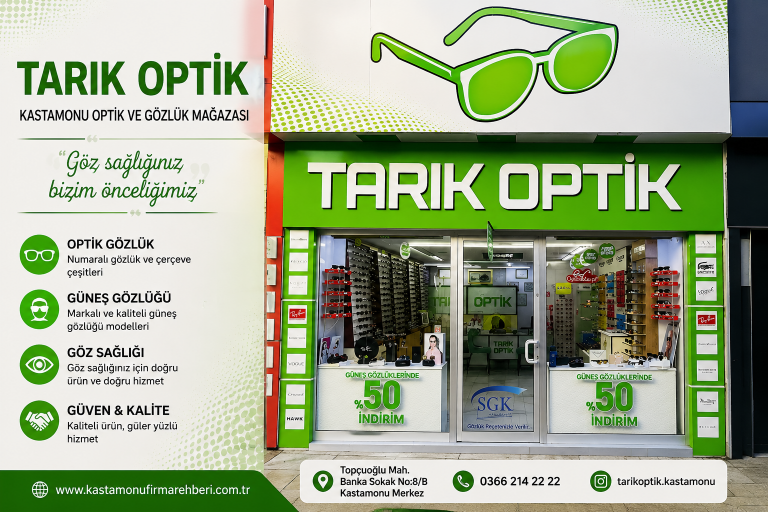Kastamonu Optik & Gözlük | Tarık Uzun Optik